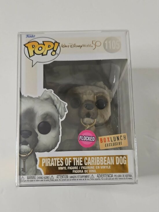 Funko Other - Funko Pop Disney 50th Pirates of the Caribbean Dog Flocked #1105 BoxLunch NIB